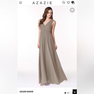 Azazie Ranvie Bridesmaid Dress in Taupe